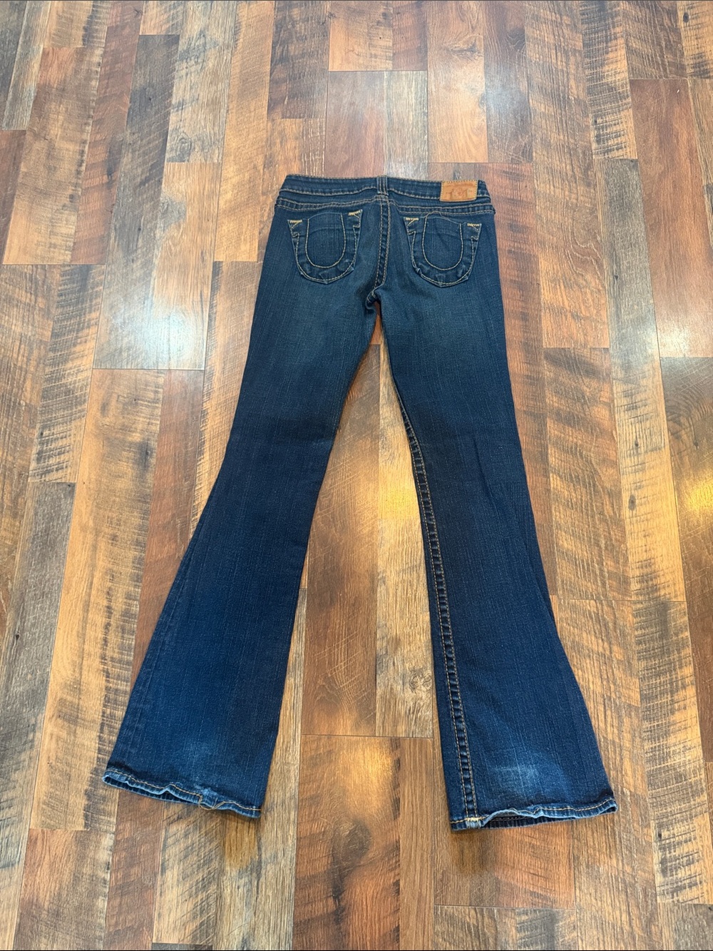 True Religion Dark Blue Flare Jeans for Women 28 (6011) - Picture 3 of 6